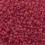 Miyuki seed beads 8/0 Transparent Matte Ruby Red 8-141F
