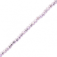 Top faceted beads 2mm round Metallic Purple
