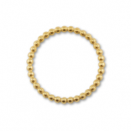 Stainless steel findings round Gold