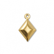 Stainless steel charms rhombus Gold