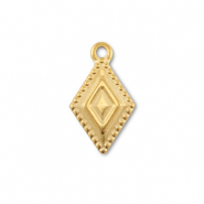 Stainless steel charms rhombus Gold