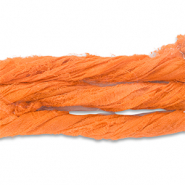 Silk sari ribbons Orange