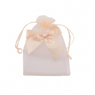Jewellery Organza Bag with bow Peach