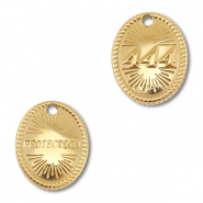 BY31&reg; Stainless steel charm angelnumbers 444 / protection Gold