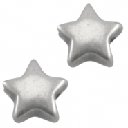 DQ European metal star 6mm Antique Silver (nickel free)