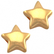 DQ European metal beads star 6mm Gold (nickel free)
