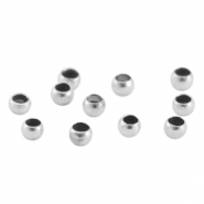 DQ European metal crimp bead 2.5mm Antique Silver (nickel free)