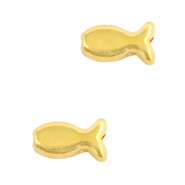 DQ European metal beads fish Gold (nickel free)