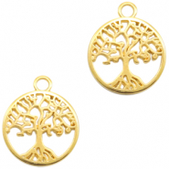 DQ European metal charms tree Gold (nickel free)