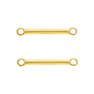 DQ European metal charms connector 18mm Gold (nickel free)