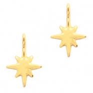 DQ European metal charms galaxy star Gold (nickel free)