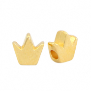 DQ European metal beads crown Gold (nickel free)