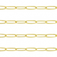 DQ European metal findings belcher chain anchor cable Gold (nickel free)