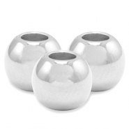 DQ European metal beads 4mm Antique Silver (nickel free)