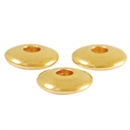DQ European metal beads disc 6mm Gold (nickel free)