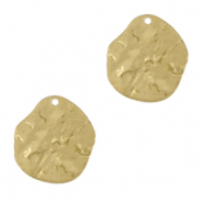 DQ European metal charms irregular Gold (nickel free)