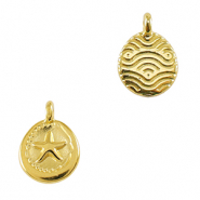 DQ European metal charms starfish Gold (nickel free)