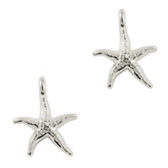 DQ European metal charms starfish Antique Silver (nickel free)