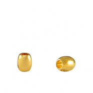 DQ European metal beads rice Gold (nickel free)