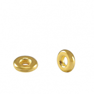 DQ European metal beads spacer ring 6mm Gold (nickel free)