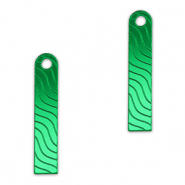 Statement charms bar wave Metallic Kelly Green