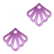 Statement charms shell Metallic Lilac Purple