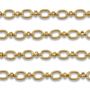 Stainless steel findings belcher chain oval Gold
