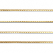 Stainless steel findings belcher chain snake Gold