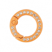 Colourful jewellery findings key chain ring Orange