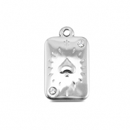 BY31&reg; Stainless steel charms card spade Silver