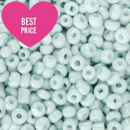 Glass seed beads 12/0 (2mm) Bleached Haze Blue