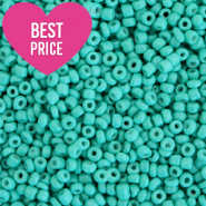 Glass seed beads 12/0 (2mm) Viridian Green