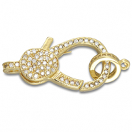 Brass TQ metal lobster clasp Gold
