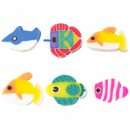 Polymer beads fish Multicolour