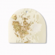 Polymer pendants Off White-Beige-Gold