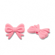 Acrylic beads bow Salmon Pink