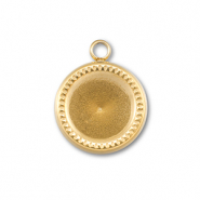 BY31&reg; Stainless steel charms with setting for SS39 chaton Gold