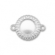 BY31&reg; Stainless steel connector with setting for SS34 flat back Silver