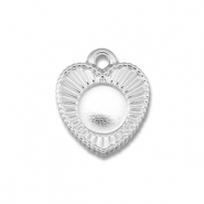 BY31&reg; Stainless steel charms with setting for SS34 flat back Silver