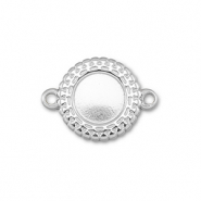 BY31&reg; Stainless steel connector with setting for SS20 flat back Silver