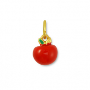 Metal charms apple Red-Gold