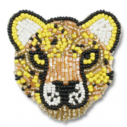 Brooches Leopard Yellow-Black-White