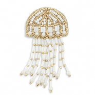 Brooches jellyfish White-Gold