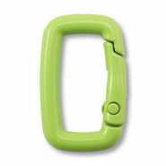 Colourful jewellery findings key chain rectangle Green