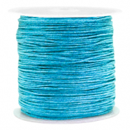 Macram&eacute; bead cord 0.8mm Ocean Blue