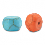 Beads Ceramic hexagon Multicolour