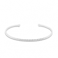 Stainless steel bracelets bangle Silver