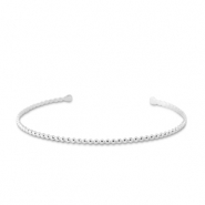 Stainless steel bracelets bangle Silver