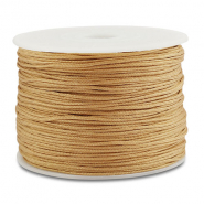 Macram&eacute; bead cord braided 0,8mm Camel Brown