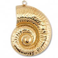 Stainless steel charms shell Gold